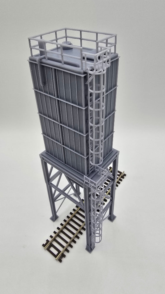HO Scale Square Industrial Silo / Hopper Bin Structure
