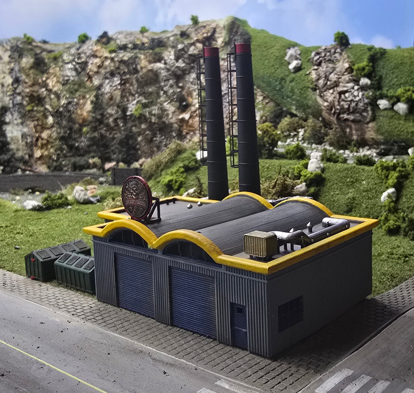 N Scale Oil & Lubricants Plant – Industrial Building (1:160)