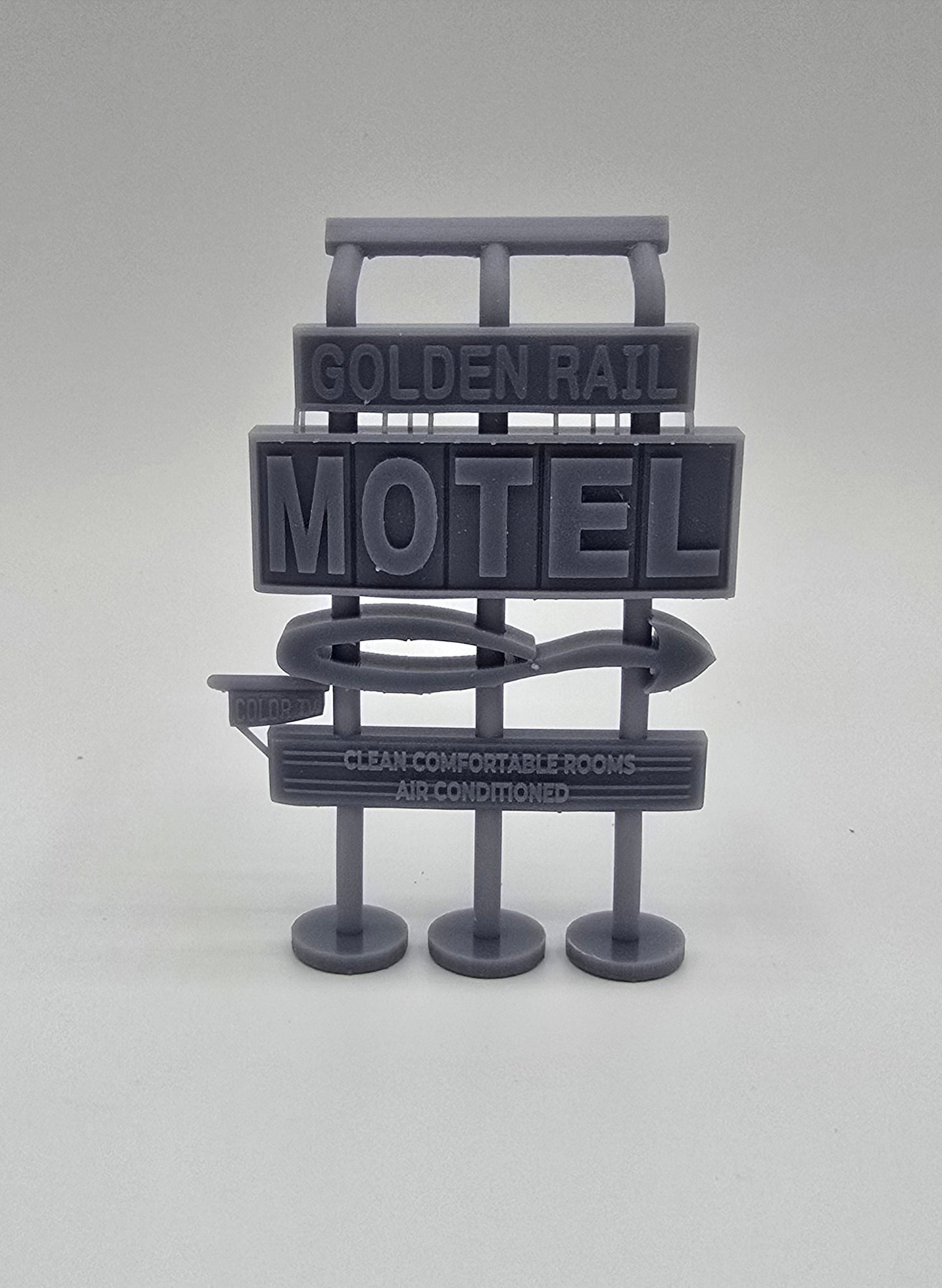 N Scale Golden Rail Motel – 1:160 – Highly Detailed Roadside Motel Building