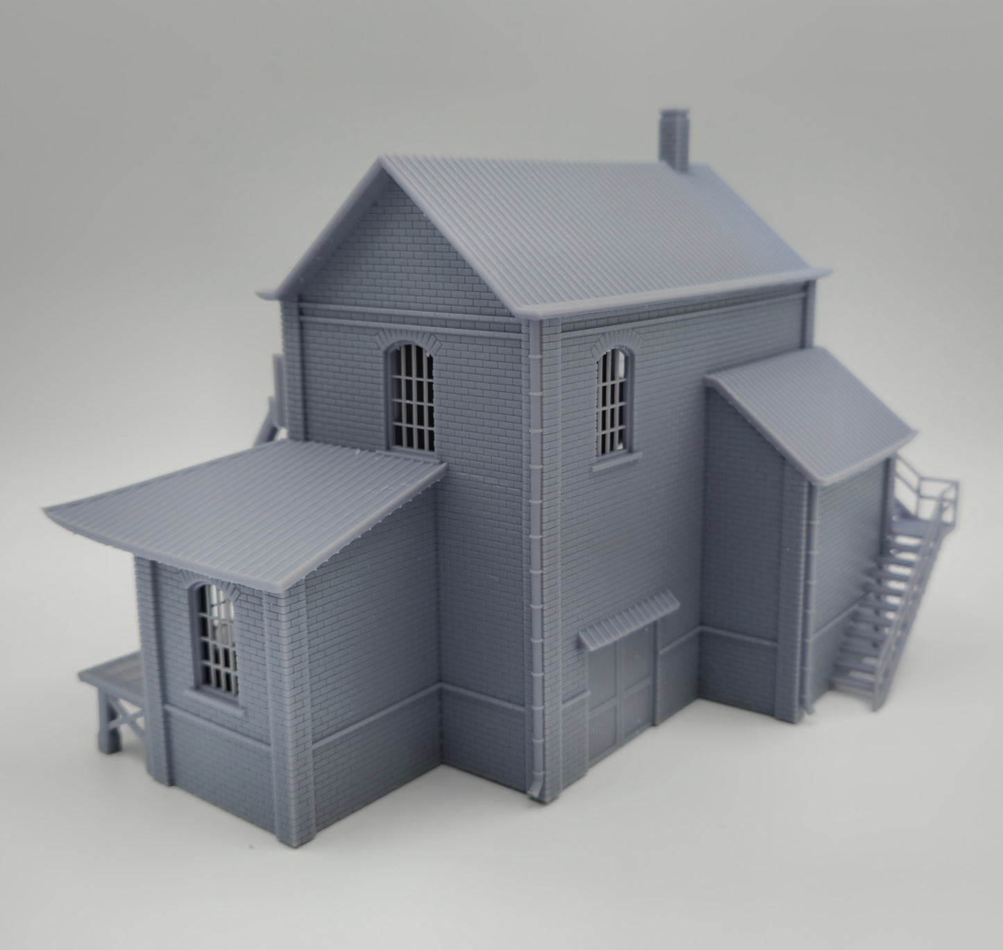 HO Scale Water Gap Freight Depot Building 1:87 – Highly Detailed Model