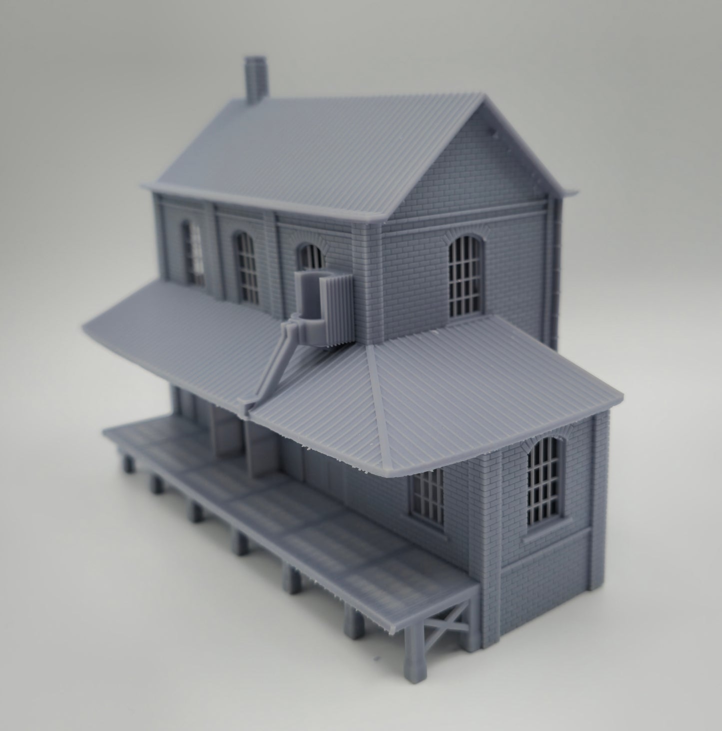 HO Scale Water Gap Freight Depot Building 1:87 – Highly Detailed Model