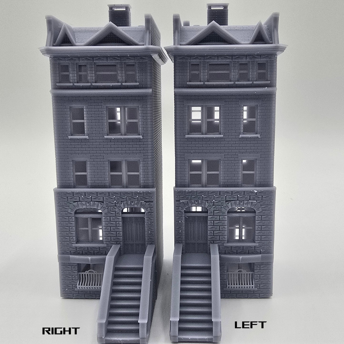 N scale 1:160 Brick Apartment Building