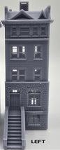 N scale 1:160 Brick Apartment Building