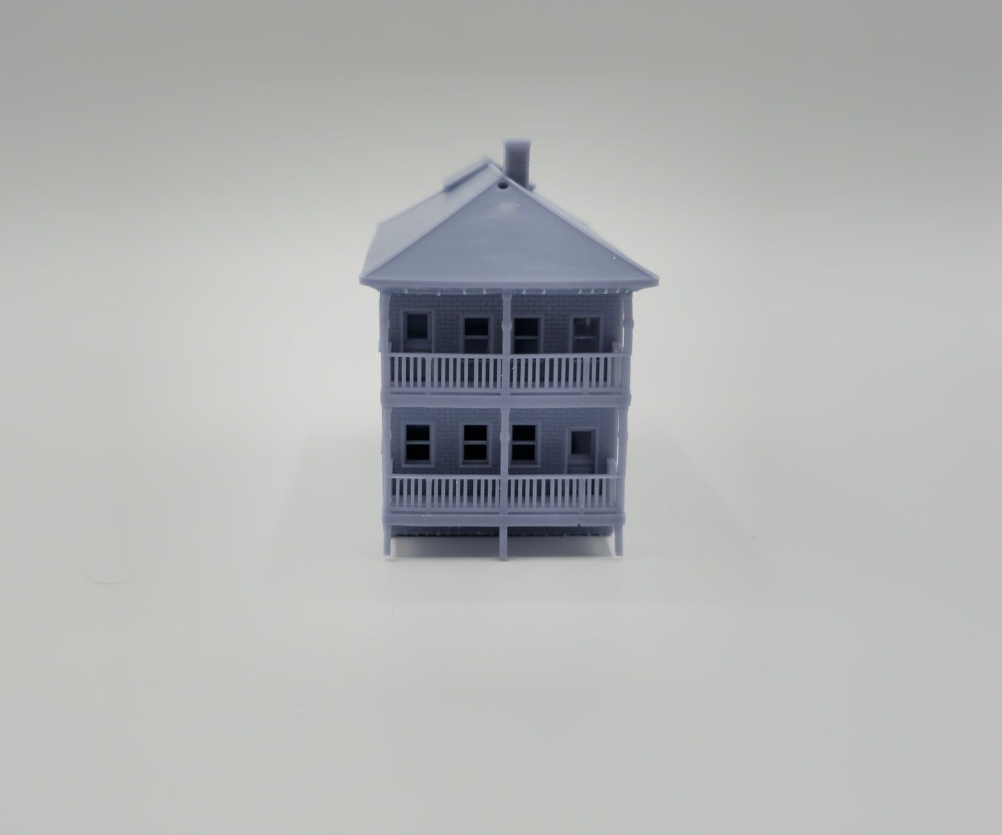 N Scale Cedar Street Two-Family House – Highly Detailed Railroad Town Building