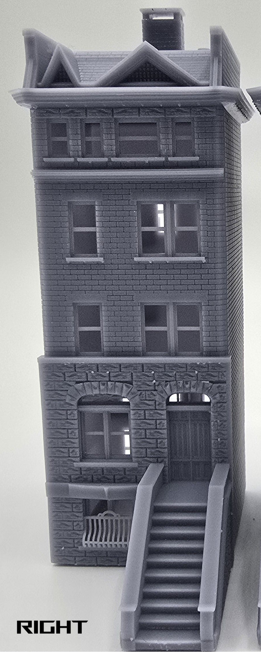 N scale 1:160 Brick Apartment Building